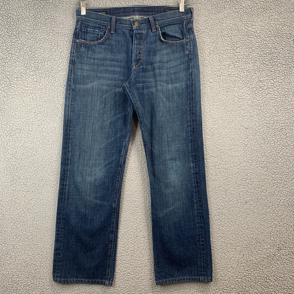 Citizens of Humanity Evans Jeans Men's Sz 32x31 Made In USA Relaxed Button Fly